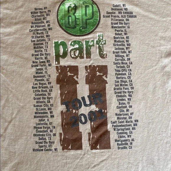 Brad Paisley 2001 Graphic T-Shirt - Vintage Concert Tee - Picture 7 of 10